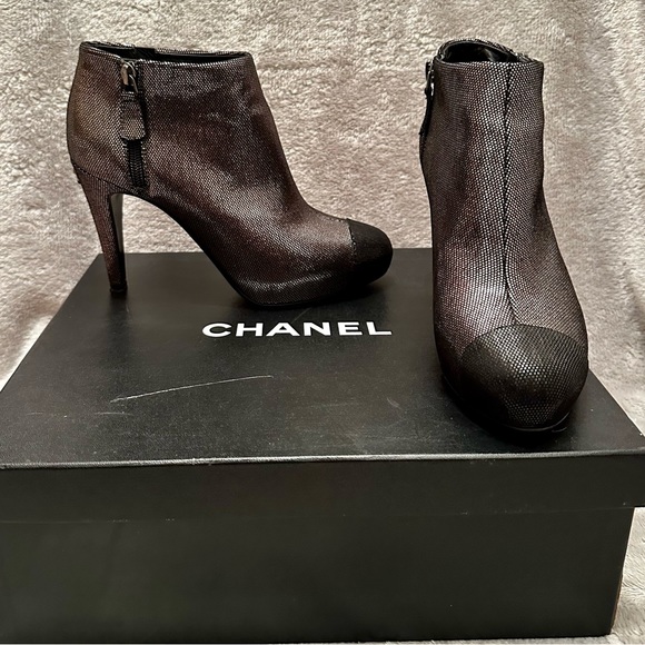 CHANEL Bottines C2635 Anthr 81307/Noir 94305 - Picture 11 of 13